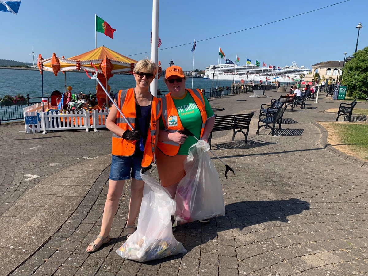 CobhTidy's tweet photo. Another arrival ๐ขBank Holiday and the litter picks go onโฆโฆโฆ #tidytowns #lovecobh #useabin https://t.co/6KEplDyYNN