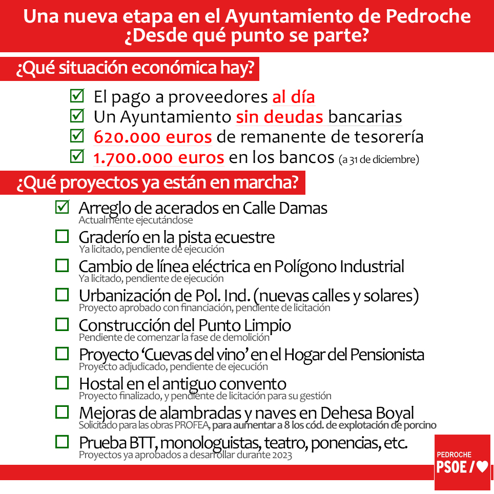 🔴 Una nueva etapa en el Ayuntamiento de Pedroche. ¿Desde qué punto se parte? ¿Qué situación económica hay? ¿Qué proyectos ya están en marcha?
