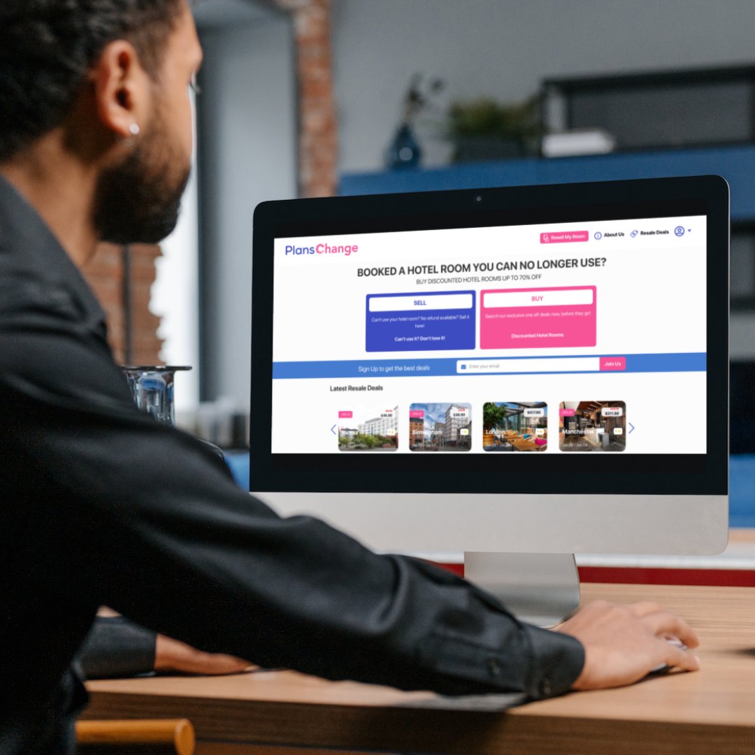 PlansChange_com's tweet photo. Discover how easy it is to register, list and sell your non-refundable hotel room with Plans Change. 🏨✨👇
https://t.co/5W1yyISXdk https://t.co/2JkfO20mt3