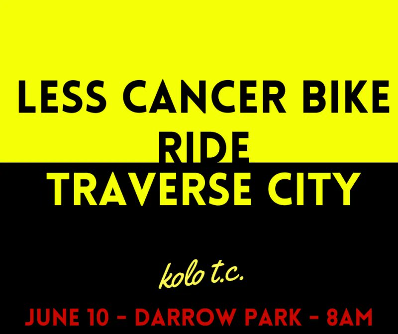 A quick recap of the game plan ahead of the @LessCancer Bike Ride TC this Saturday! 
- Rolling at 8am from Darrow
- Bring 3 bottles and snacks
- It's not a race
- Register and support the cause

#TCMI #LessCancer #Cycling #Cancer 

buff.ly/3qFZ0Ey