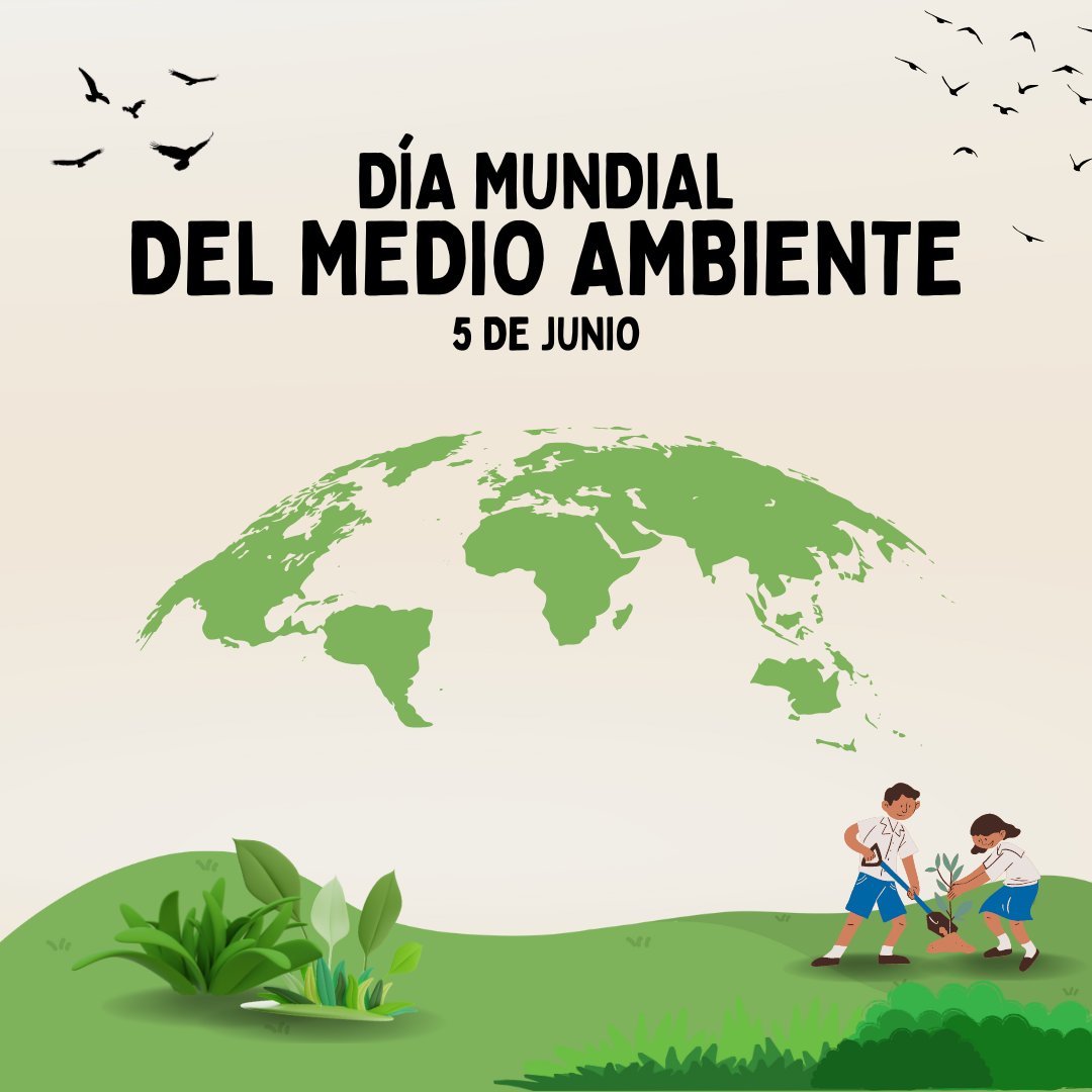 🌍 Hoy, 5 de junio, se celebra el #DíaMundialDelMedioAmbiente.

🌳 Este año está centrado en las consecuencias de los vertidos de plástico. Un grave problema generalizado para un medio ambiente sostenible.