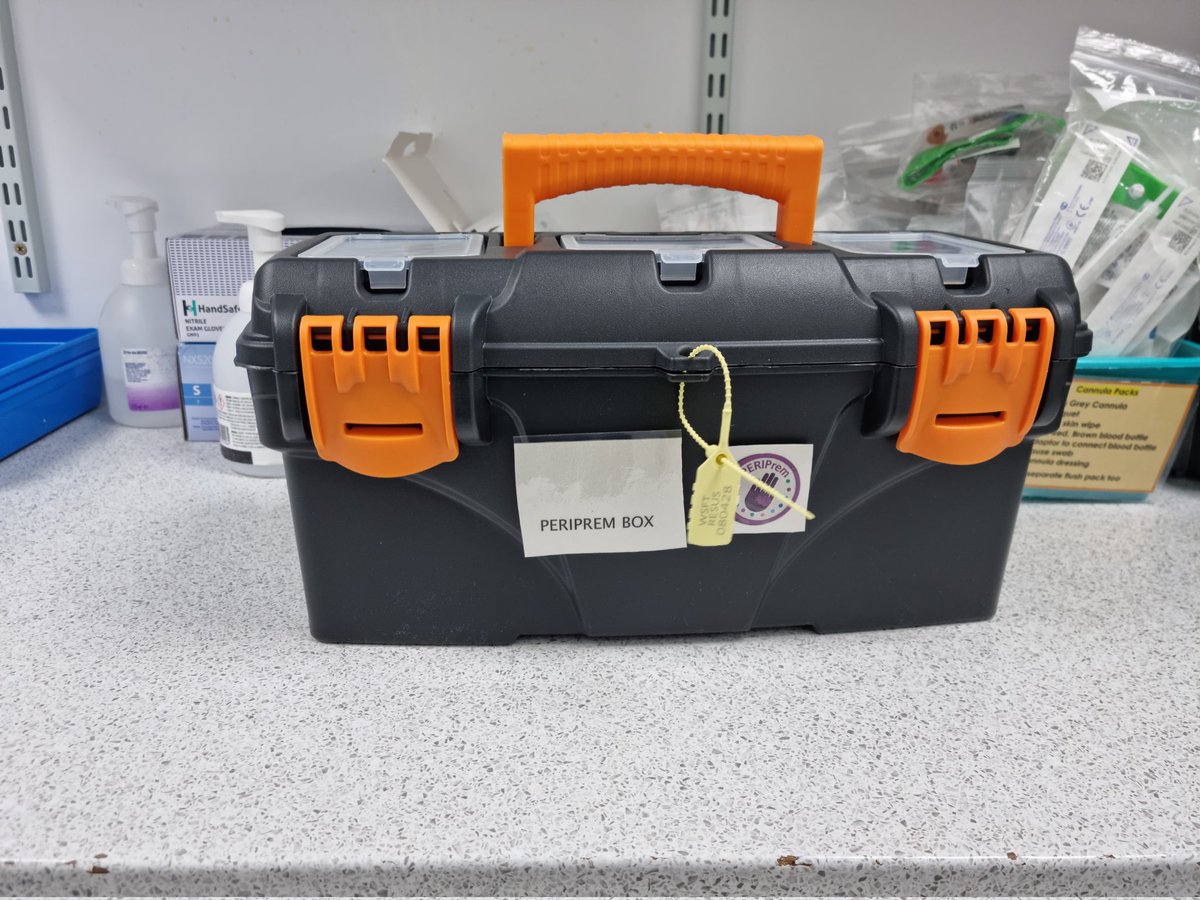 LizzySnowden's tweet photo. @peri_prem launches at @WestSuffolkNHS today. Very pleased to be able to lead for Labour Ward on this and to use my not so arty side to upgrade our preterm box to create the Periprem box https://t.co/dwToErqbYP