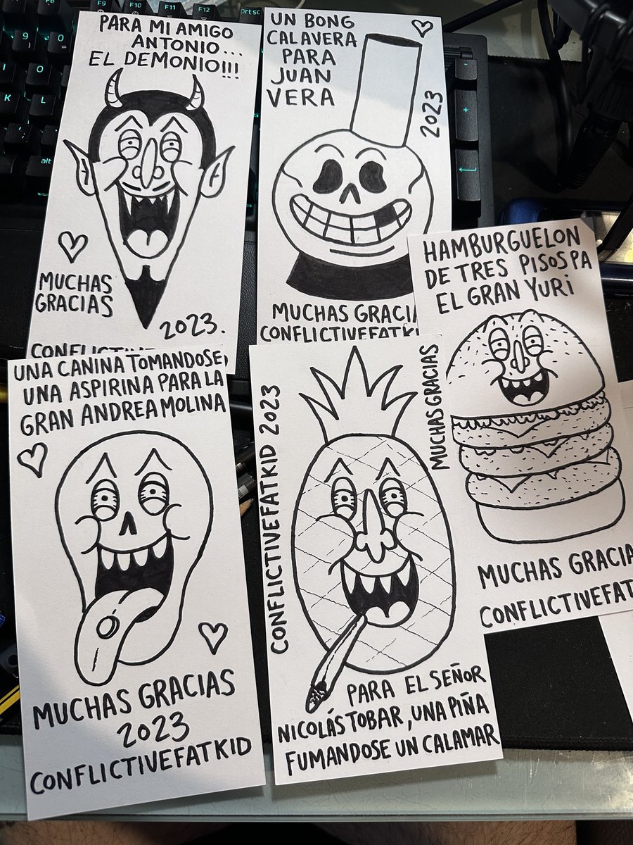 DIBUJANDO TARJETITAS DE AGRADECIMIENTO