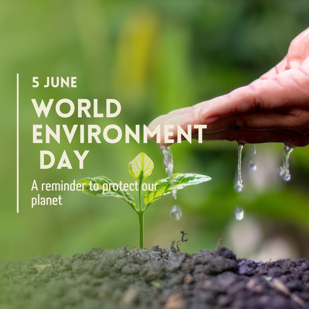 Today we take the time to celebrate our planet and recognize the importance of protecting our environment. We must all do our part to reduce our carbon footprint, conserve energy, reuse and recycle, and promote sustainability in our daily lives. 

#WorldEnvironmentDay