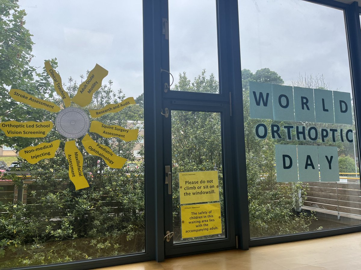 Happy World Orthoptic Day!! 👀👀 covering orthoptics at all angles this year with our extended roles here at ABUHB #WOD #worldorthopticday