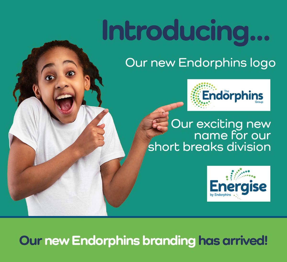 Our short break division has a new name 📷
Introducing....
ENERGISE by Endorphins.
The heart of what we do stays the same, we have just given our logo, colours and marketing a refresh!
Don't forget you can still book a session directly.
endorphins.uk/events-page/