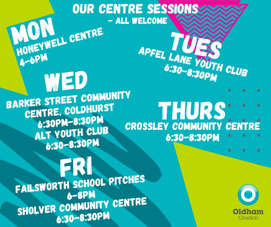 OldhamYouth's tweet photo. Morning everyone, hope you had an amazing weekend and ready for the week ahead.  We have lots on this week for Oldham's young people.  If you want any more information please get in touch at oldham.youthservice@oldham.gov.uk #OldhamHour https://t.co/IvbCw2gYDd