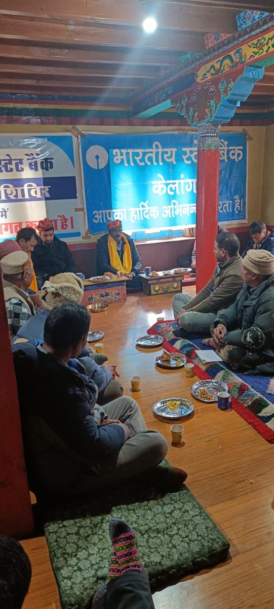 To boost @DFS_India Gram Panchayat Saturation Jansuraksha Drive @TheOfficialSBI conducted  camp in Keylong, Lahul and Spiti, HP and enrolled 109 citizens in  #PMJJBY and #PMSBY Social Security Schemes of the Government of India #SBI
@DFS_India