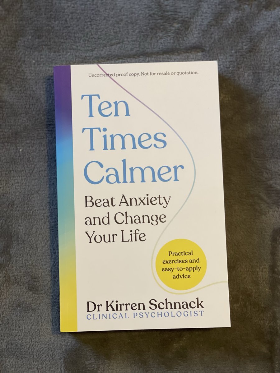 Thank you @booksbybluebird for my gifted copy of 'Ten Times Calmer' by @DrKirren This is the book I didn't know I needed. Out on September 14th. #booktwt