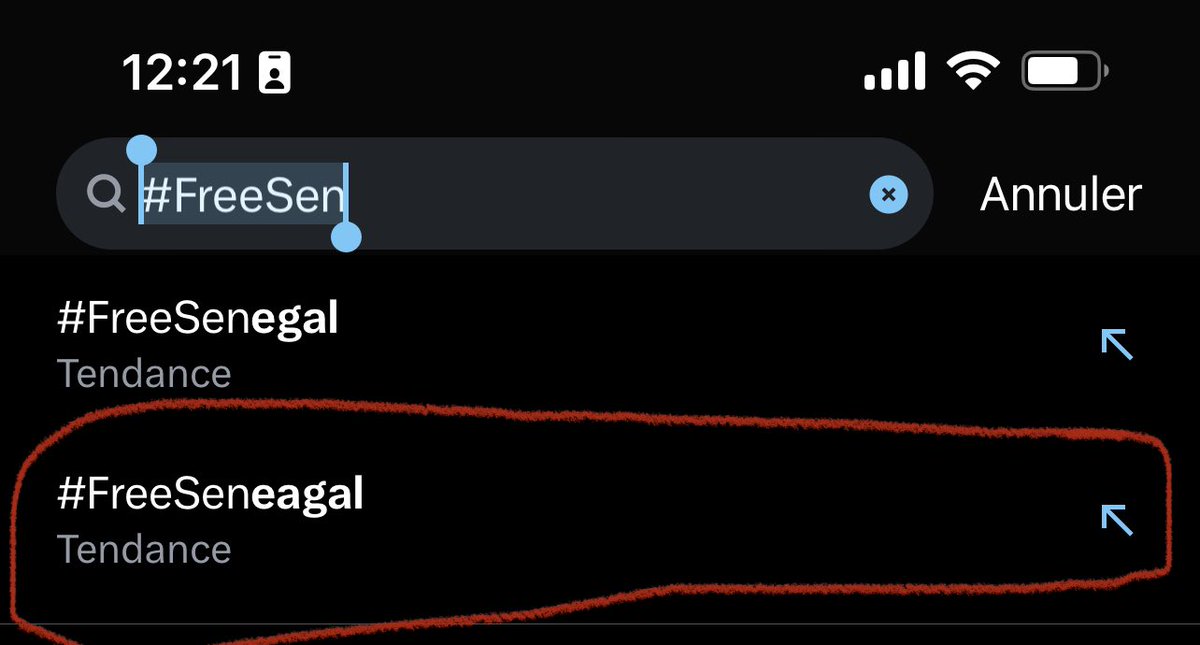 Awah_Juuf's tweet photo. 🚨 Donc même pas deux heures après mon tweet là pour le hashtag vous faites monter TENDANCE un autre avec une erreur ❌ « FreeSeneAgal » (voir photo et screen screen record de tous les tweets récents avec ce ****** de hashtag mal écrit ‼️
Regardez la vidéo avec tous les tweets 😒

Bref faites ce que vous voulez, écrivez noum lene nexer , foutez tous nos efforts en l´air 👍🏾 continuez deh bind leine lunex ! Des semaines je répète mais vous n’en faites qu’à votre tête , neklene si boulene changer