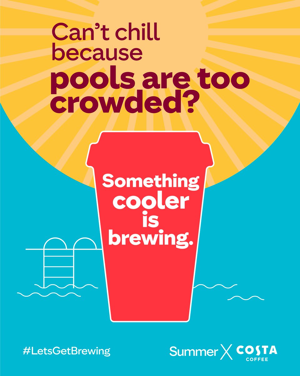 CostaCoffeeInd's tweet photo. This summer, Costa Coffee is brewing something more refreshing. Get ready for a summer of refreshing flavours.
#SummerXCostaCoffee  #LetsGetBrewing https://t.co/v1zZFPVPG6