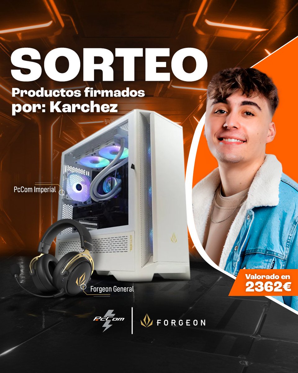 pccom's tweet image. ⚡  ¡¡𝗦𝗢𝗥𝗧𝗘𝗔𝗭𝗢!!⚡

😉 𝐍𝐔𝐄𝐕𝐎 𝐏𝐜𝐂𝐨𝐦 𝐈𝐦𝐩𝐞𝐫𝐢𝐚𝐥 y los 𝐀𝐮𝐫𝐢𝐜𝐮𝐥𝐚𝐫𝐞𝐬 𝐅𝐨𝐫𝐠𝐞𝐨𝐧 𝐆𝐞𝐧𝐞𝐫𝐚𝐥 firmados por @Karchezzz 
 ️
🔸𝗥𝗧  🔃 y  𝗦𝗜𝗚𝗨𝗘 a @pccom_spain y @Forgeon_es
🔸 𝗠𝗘𝗡𝗖𝗜𝗢𝗡𝗔 a un amigo con el hashtag #PcComYForgeonSorteo