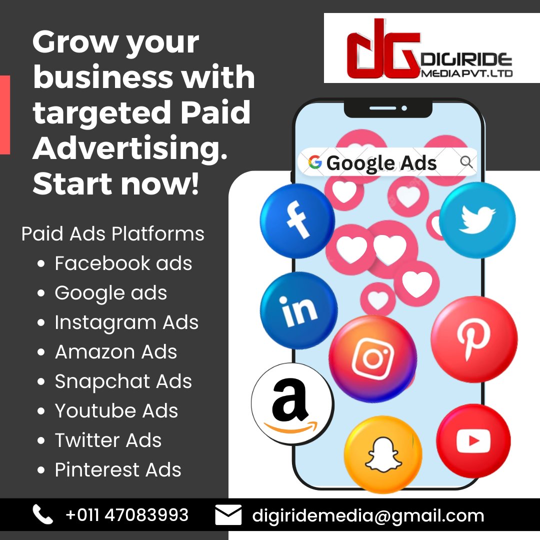 Whatever platform you are on, whether it be Facebook, Instagram, Twitter, LinkedIn, Snapchat, or YouTube, any of the platforms needs a growth hacker. Paid advertising is the best growth hacking method!
.
.
#PPC #googleads #snapchatads #youtubeads #twitterads #Pinterestads