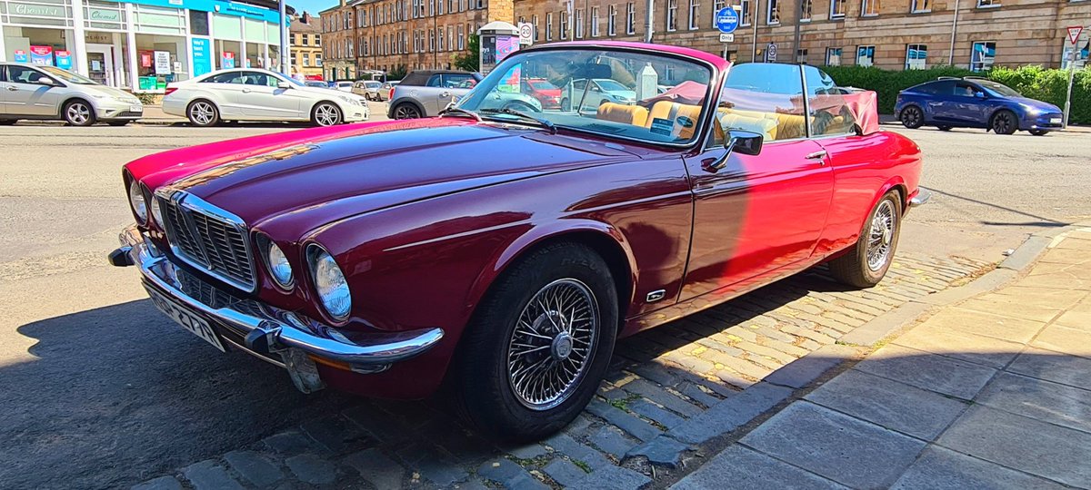 ce_cumming's tweet photo. An ultra rare find on the streets of Glasgow, a mid 1970s, 4.2-litre Series II @Jaguar XJC Convertible. After all these years, it still proved to be a head turner @jaguarlandrover
#jaguar #xjc #coupe #convertible #rare https://t.co/ZN8jfIS83t