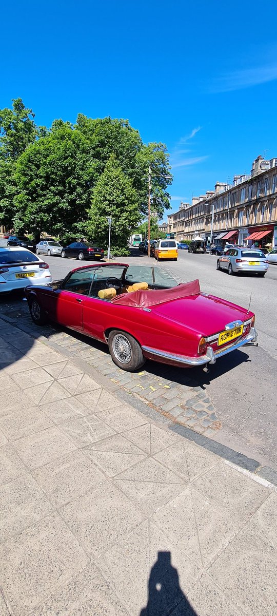 ce_cumming's tweet photo. An ultra rare find on the streets of Glasgow, a mid 1970s, 4.2-litre Series II @Jaguar XJC Convertible. After all these years, it still proved to be a head turner @jaguarlandrover
#jaguar #xjc #coupe #convertible #rare https://t.co/ZN8jfIS83t