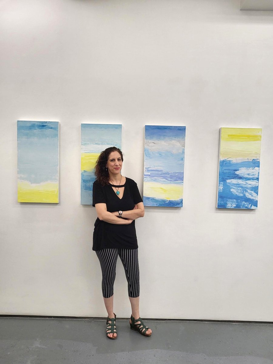 Delighted to have my #new #paintings in  #artexhibition #Lemon #Sky' at #Lichtundfire #NYC #Manhattan's #LowerEastSide #LES. Exhibit til June 24. Hours: Wed - Sun: 12-6PM -at: 175 Rivington St, NYC #artlovers #NYCart #artcollector #artsy #abstractart #artnews @artnews @artnet