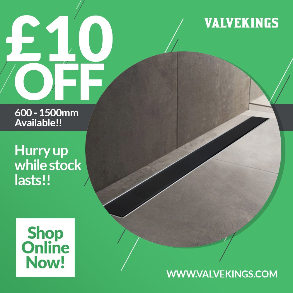 Save £10 today on our stunning Black Glass Rectangular Wetroom Drain!! 
A large range of sizes available!!

Buy yours now! - bit.ly/45Q2OWv

#wetroom #glass #drain #bathroom #shower #homedecor #bathroom #bathroomreno #interiordesign #showerdrain #blackglass #TrendingNow