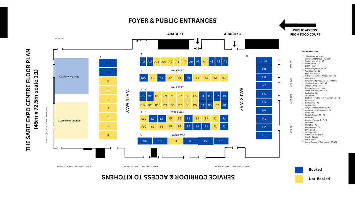 afrifueling's tweet photo. The exhibition Set Up will take place on July 17th. Please send a representative to Sarit Expo Centre on that day to inspect your booth and ensure it is satisfactory before the booth vendor leaves the site.  https://t.co/m7It72H7tx https://t.co/fAjJYYYTjv