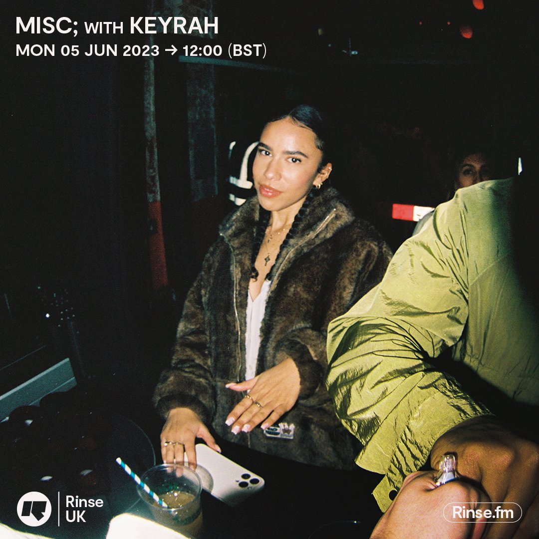 RinseFM's tweet image. LIVE: it's #MISC with #Keyrah on rinse.fm + 106.8 FM 

#RinseFM