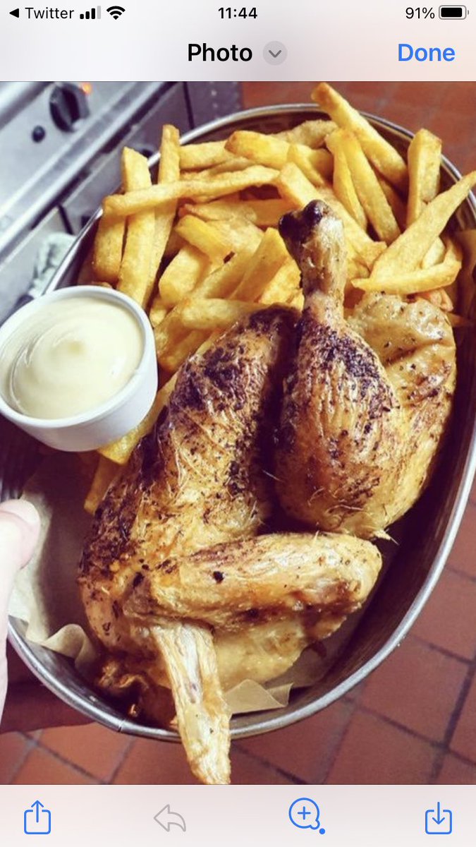 CavernOf's tweet photo. Exciting news for the folk of @ShitChester … we’ve got chickens cos it was very quiet yesterday..  for one day only..,  rotisserie chicken, frites and aioli for just a FIVER!!!! https://t.co/zYi1xTVqmH