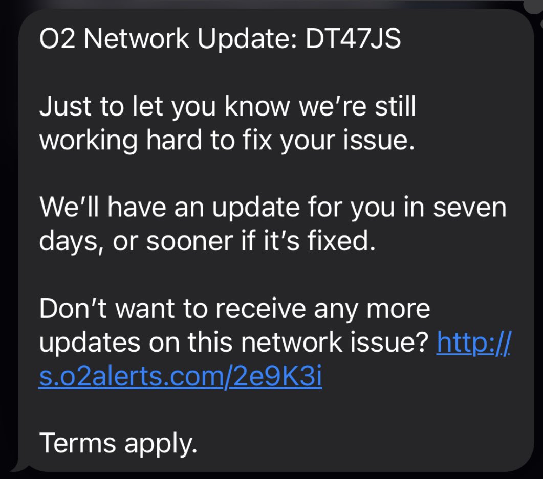 jasondcoles's tweet photo. @O2 Any update when this might be fixed it’s almost impossible to make calls and data is a no go. https://t.co/Nuk2PgfZN6