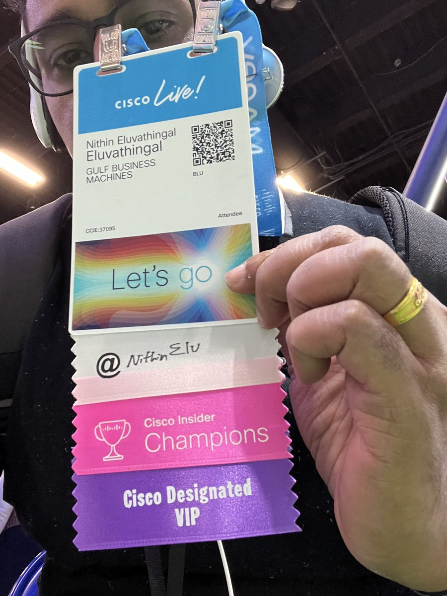 nithinELU's tweet photo. @ciscolive https://t.co/Mgfdw5fNKX