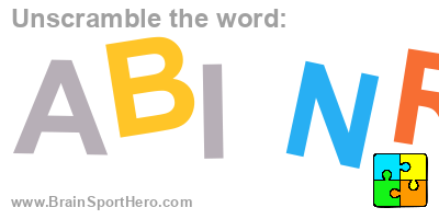 BrainSportHero's tweet photo. Unscramble the letters and find the correct word? A B I N R. #puzzle #indiedev #brainteasers #braintraining #puzzles #quiz #wordgame #wordplay #braingames https://t.co/uynV72voqd😉 https://t.co/x4QRCwX1Ud