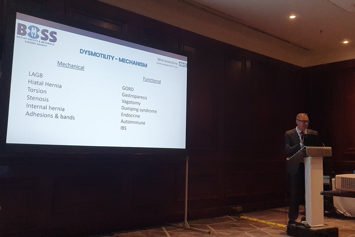 PiriyahSinclair's tweet photo. Fascinating talk on dysmotility after bariatric surgery at the BOMMS bariatric training day by @martinswadley https://t.co/tYGXGflQPm