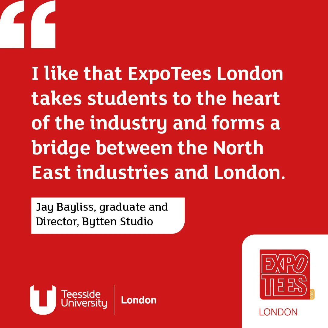 Be creative. Be successful. Be ground-breaking. As a prospective #animation or #visualeffects student, join our industry networking evening in the heart of creative London <a href="/TeesUniLondon/">Teesside University London</a>. #ExpoTeesLondon 

Book here 👉  buff.ly/2LXWBkM