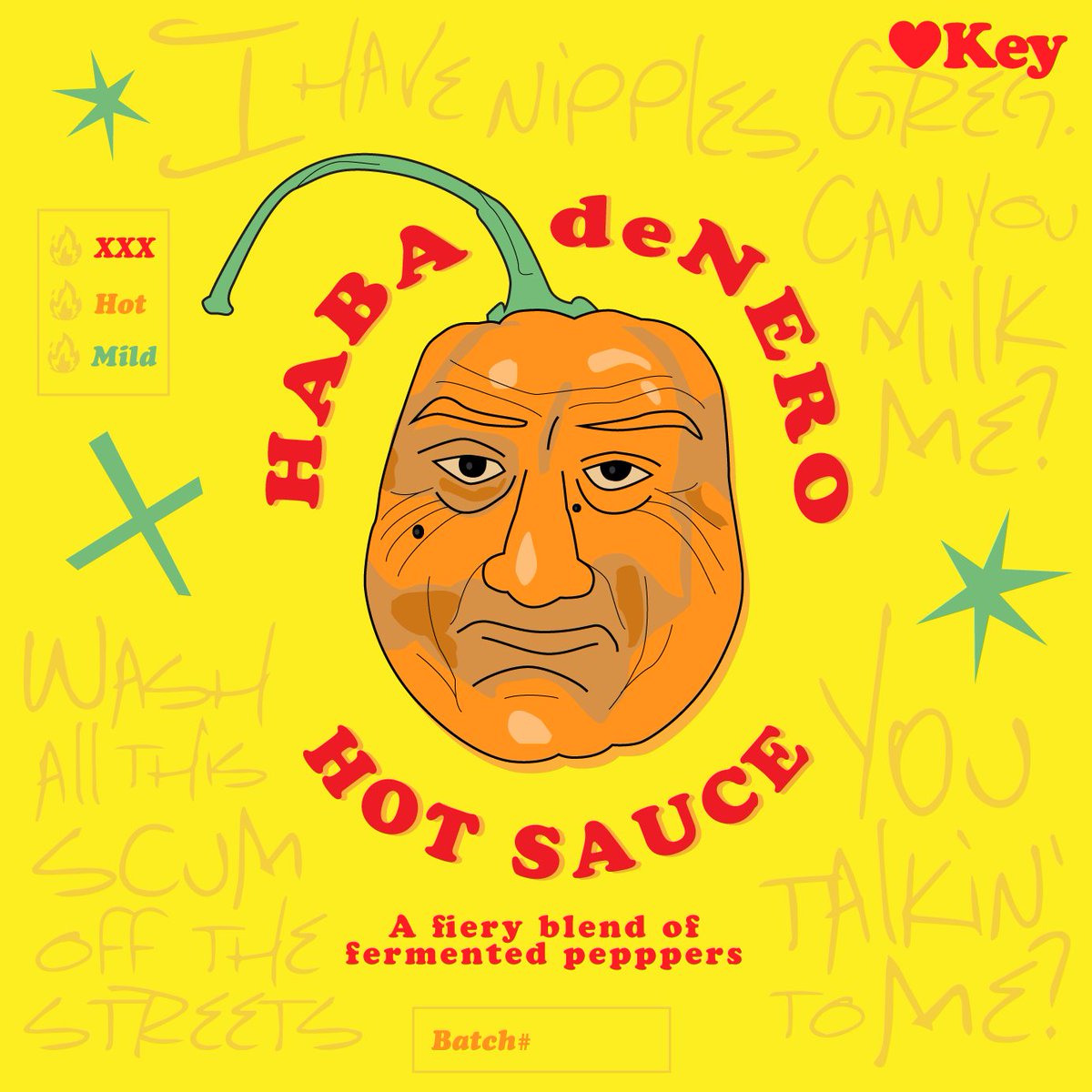 pjkey's tweet photo. @OpenAI's DALL E 2 is POSSESSED! 

Last night, I uploaded a hot sauce label I made to the AI image generating platform. My plan was to create variations, choose the most compelling &amp; create more variations from that...things got out of hand quickly... 

(thread) https://t.co/T1gh5T4fBl