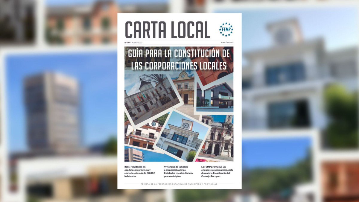 fempcomunica's tweet photo. #CartaLocal 368 está online  

🗳️#28M: resultados en capitales de provincia y ciudades de más de 50.000 habitantes

🗨️ Balance de mandato 3⃣: Comisiones de trabajo #FEMP

🏠Viviendas @sareb a disposición de las #EntidadesLocales: listado por municipios

🗞️https://t.co/QEmqbNRG6t https://t.co/K76faC5E0Z