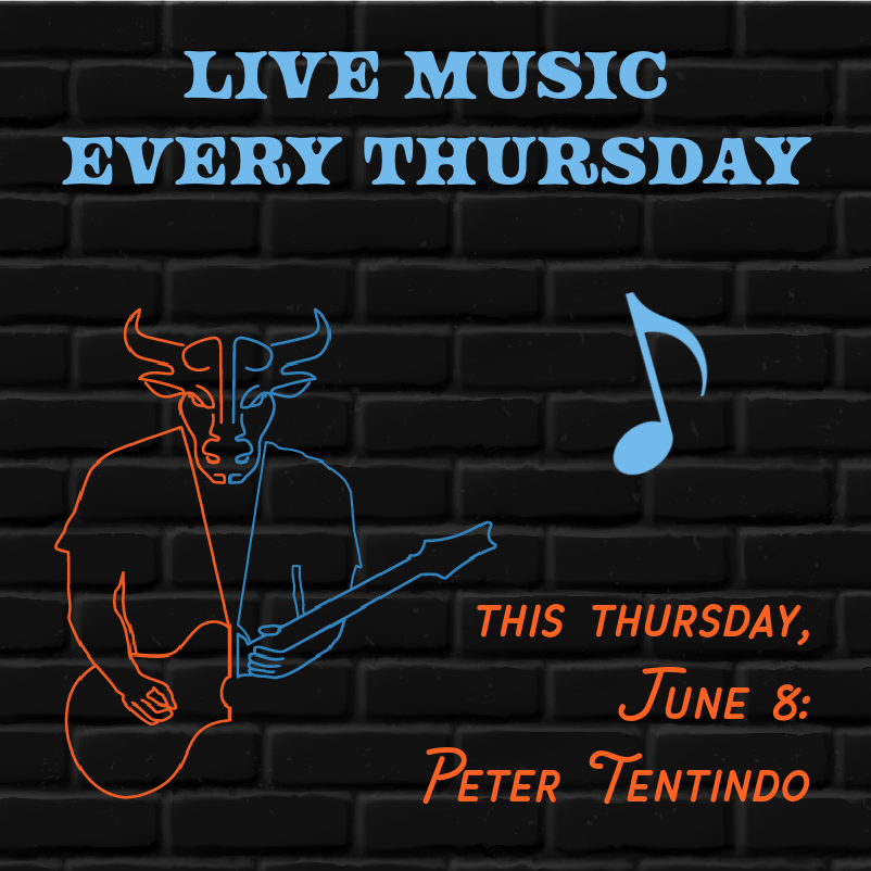 thedoublebull's tweet photo. We are pleased to welcome Peter Tentindo to the lounge this Thursday, June 8, at 7pm! https://t.co/G4LAu0Pert