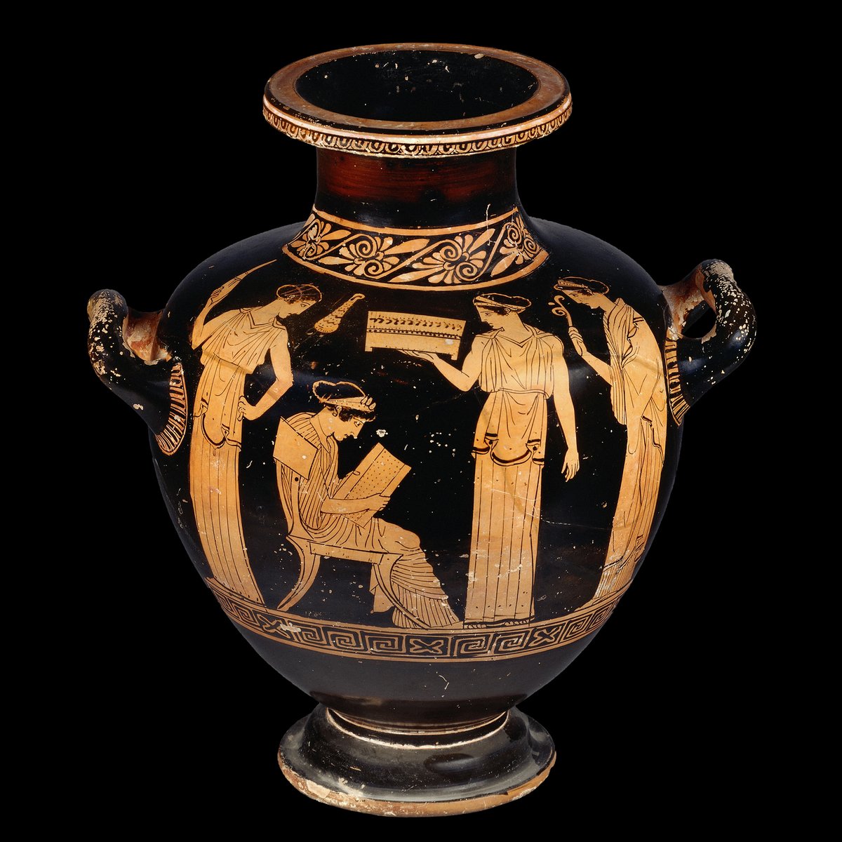This water-jar made around 450 BC is thought to depict the Greek poet Sappho.

She gave a voice to female love and desire, and by the 19th century her poetry had made the word for an inhabitant of Lesbos – lesbian – a term for a woman who loves women ow.ly/EXxM50OFo7e