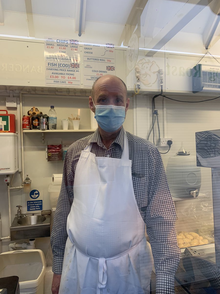 Interviewed Ron from Rons Fish &amp; Chips about the potato shortage and whether this has caused him to increase prices. <a href="/UEA_journalism/">UEA Journalism</a> 
#Norwich #fishandchips #news