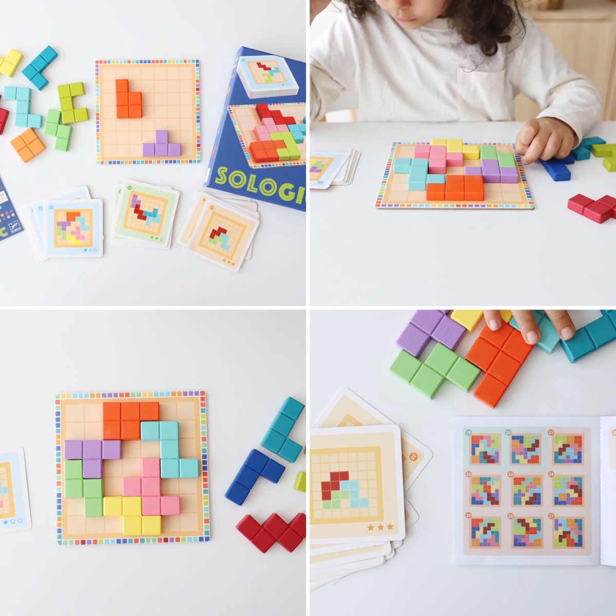 Hoy te enseñamos otro juego que es ideal para llevar por su formato reducido. 😉 Se llama Polyssimo y está recomendado a partir de los 7 años. 😊 ✔️Consta de un tablero cuadriculado que tendremos que completar con las fichas de madera proporcionadas. ► mumuchu.com/juego-polyssim…