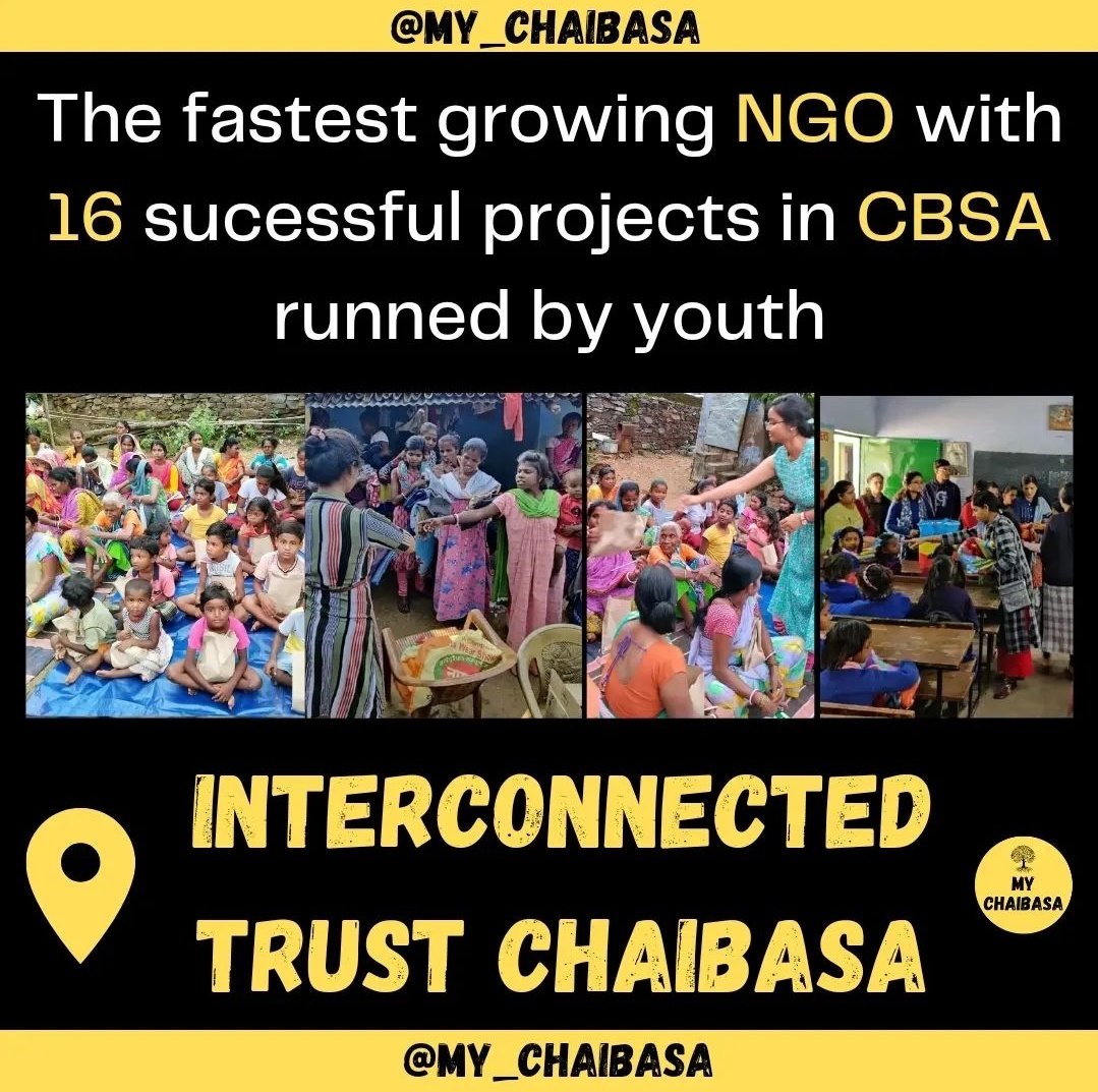 Interconne108's tweet photo. INTERCONNECTED CHAIBASA is making sure that every child whether socially or economically backward is able to exercise their fundamental right to education. It gives me immense pleasure to announce that CHBSA's youth is taking initiative for such a kind cause. https://t.co/IvqXIh8Z2m