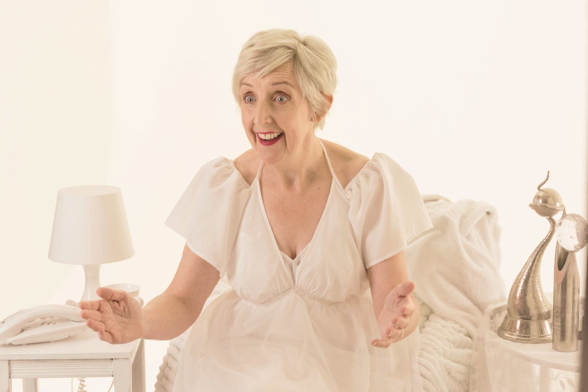 4) Stars on screen again this year! @juliehes staring with actor/writer <a href="/RealValBundy/">Valerie Bundy</a> &amp; directed by <a href="/GraceAlwyn/">Grace Alwyn Ashworth</a> who's also screened with us before! What a laugh and a pleasure this shoot must have been! Well done all involved. #ShortComedy