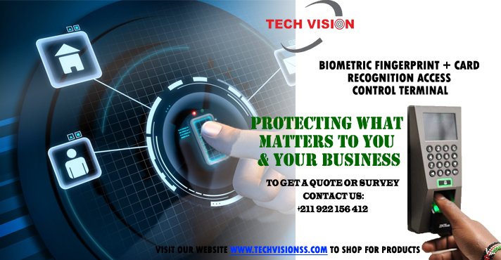 Call or WhatsApp: 0922156412/0928684740 for biometric access control system installations, troubleshooting or supply for your home businesses or office #SSOT #Hotinjuba #SouthSudan #Hikvision #dotssDomain #Juba #zkteco  #biometrics #zktecof18