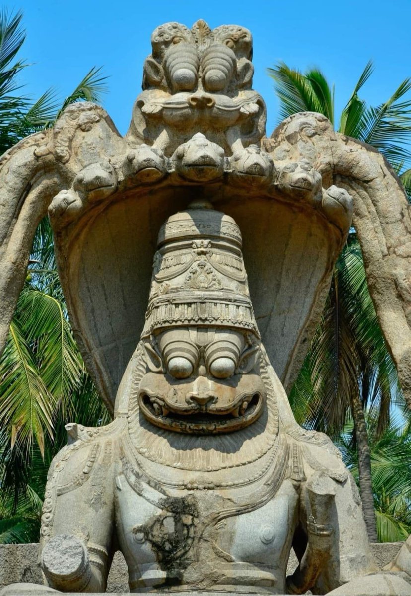 Sri Lakshmi Narasimha Temple, Karnataka, India (Bharat)
.
.
This is the largest statue in Hampi and depicts Lord Narasimha in a terrifying or angry form. Narasimha which means half-man and half-lion is one of the ten incarnations of Lord Vishnu.
#hindutemples #hindugods