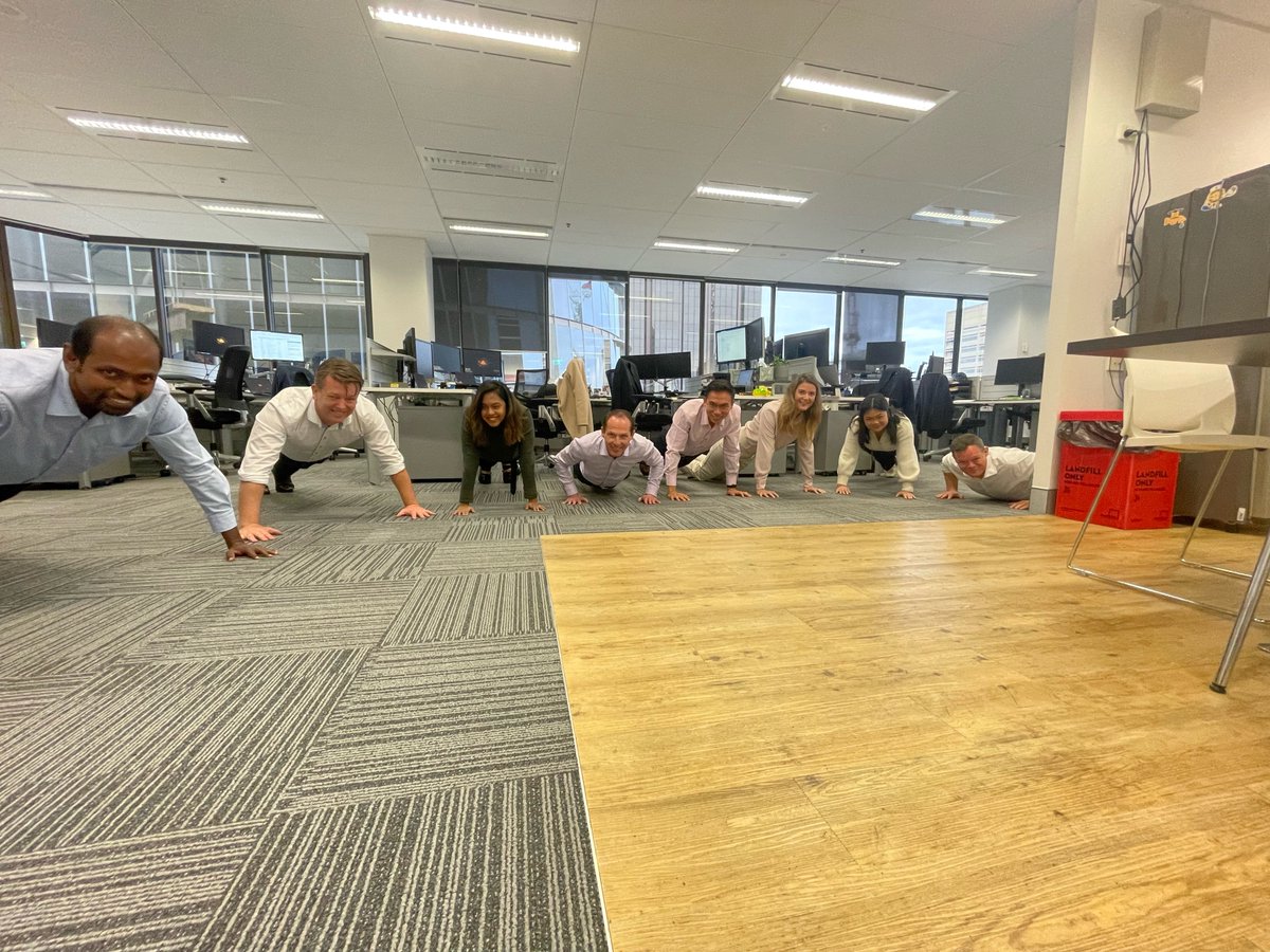 The team at John Laing in #Australia is taking part in the Push Up Challenge this year to raise awareness of #mentalhealth... that’s 3,144 push ups between 1 - 23 June.
 
If you would like to track their progress or make a donation, follow the link below.

lnkd.in/gJ_U-J3N
