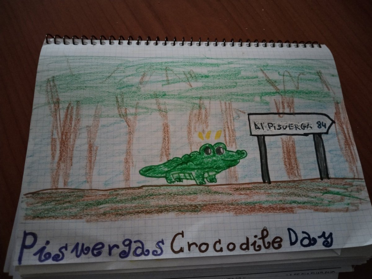 @CuadernodeLuis Hacía el Pisuerga va mi cocodrilo #PisuergasCrocodileDay #PisuergasCrocodileExperience