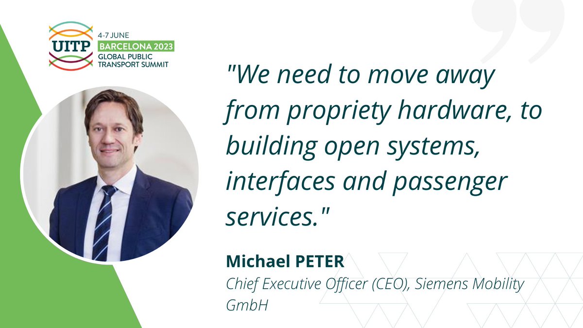 How do large companies drive innovation in our sector? Michael Peter, CEO of <a href="/SiemensMobility/">Siemens Mobility</a> shares his take.

#UITP2023