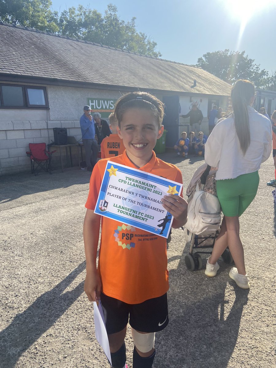 U11s League tournament winners in the morning, Llangefni tournament runners up in the afternoon, and Player of the Tournament for Kody ⭐️ well done son 🏆 #football #leaguewinners