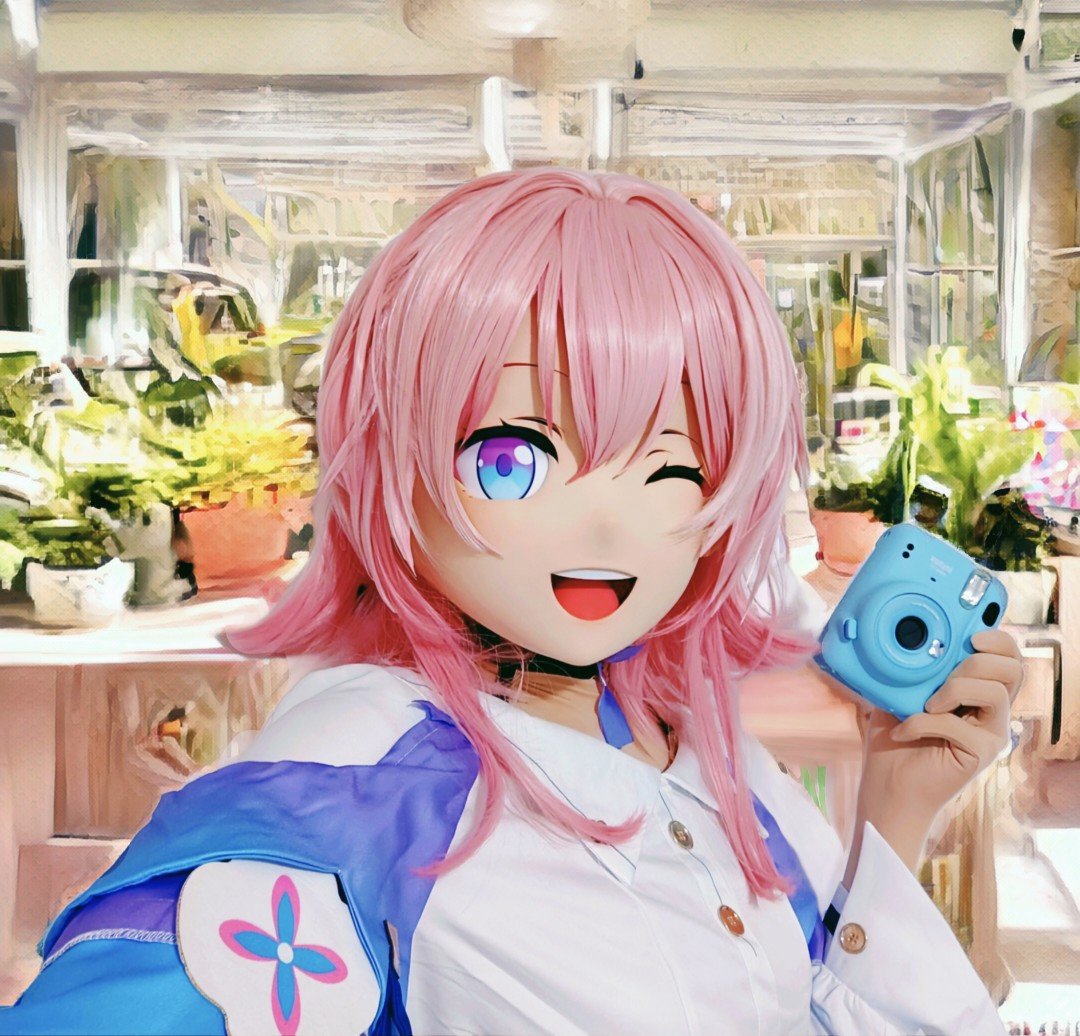 哇~~这就是长夏花店吗！我要买好几盆来布置观景车厢！

#HonkaiStarRail    #march7th #三月なのか #三月七 #着ぐるみ #kigurumi