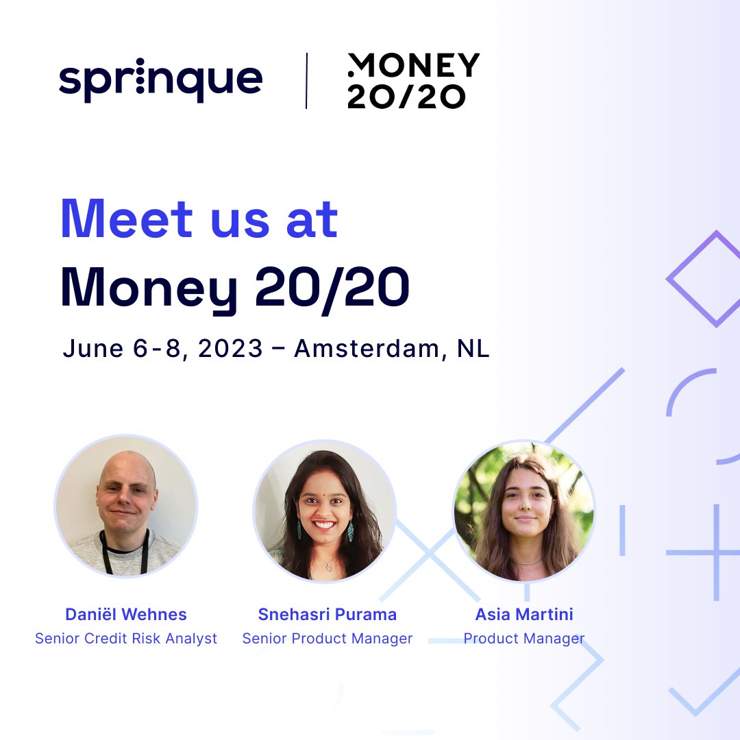 See you tomorrow at @money2020! We are thrilled to join one of the most important #FinTech conferences - join us: matchmaking.grip.events/money2020europ… 

#Sprinque #Money2020Amsterdam #B2B #BNPL #Payments #FintechRevolution #money2020 #money2020eu #b2b #b2bpayments #b2bsaas #b2btech #paytech