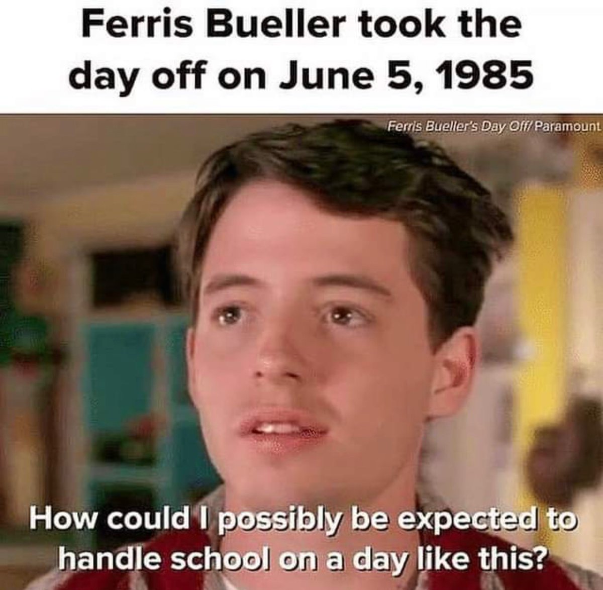#FerrisBuellersDayOff
#SaveFerris