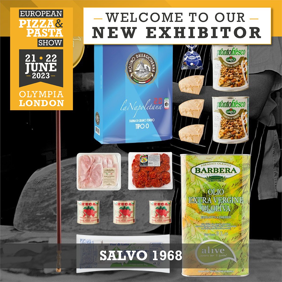 Pizzapastashow's tweet photo. *https://t.co/UpY7RA9saE*
We are delighted to welcome SALVO1968, MEADOW VALE and PUREZZA as exhibitors at the European Pizza &amp; Pasta Show, 21 - 22 June 2023, at Olympia London. Don't miss it - join and get a taste of Italian food traditions and quality. https://t.co/zZD5S7sYVP