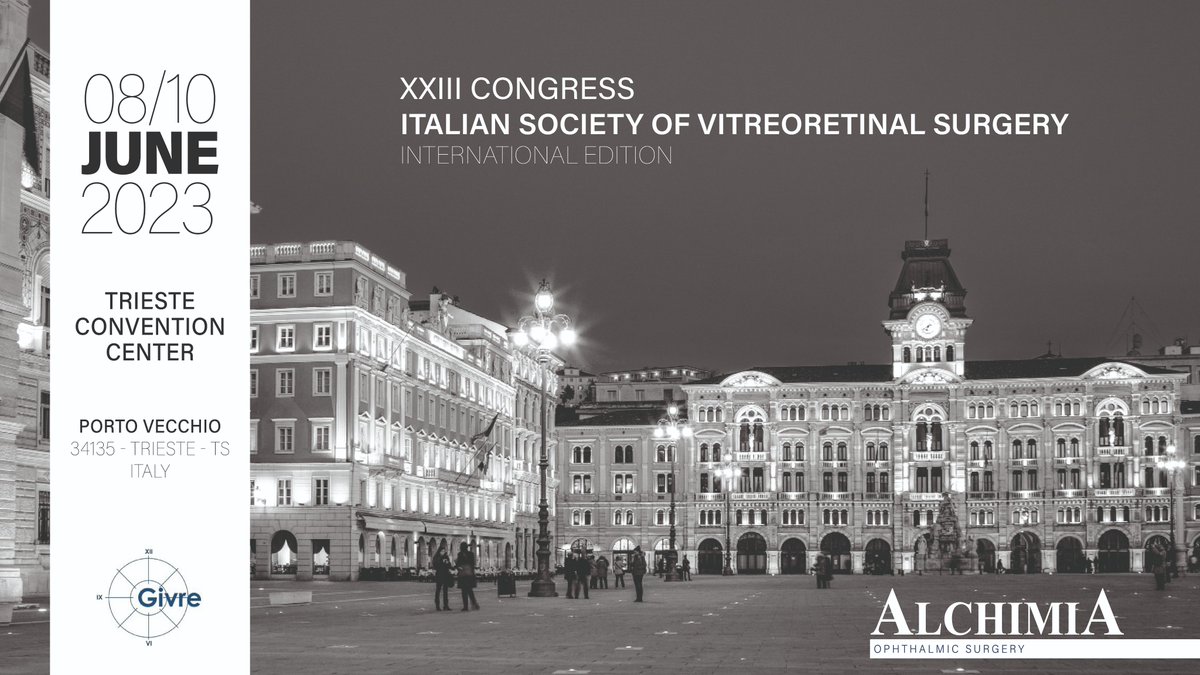 ALCHIMIAsrl's tweet photo. 📢 Save the Date! 🗓️
Calling all ophthalmic surgery enthusiasts! 🌟
We are excited to announce our presence at the 23rd edition of GIVRE in #Trieste. 🎉 Join us at Booth 7 🔍
See you soon in Trieste! 🤝👀 #Alchimia #OphthalmicSurgery #GIVRE23 #VitreoretinalSurgery #Booth7 https://t.co/Ux5IPtGRRd