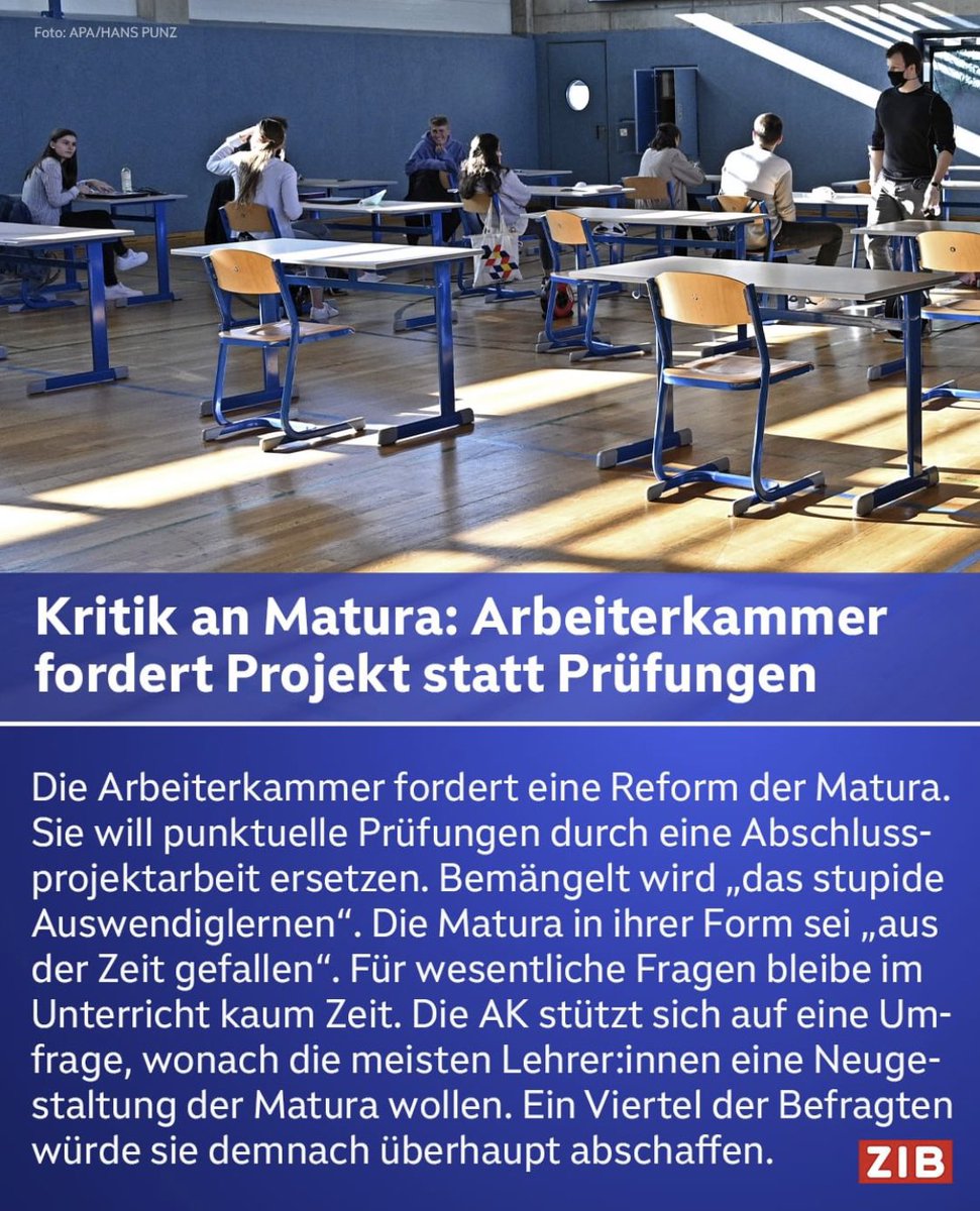 "Das stupide Auswendiglernen für Tests ist der Endgegner aller echter Lernprozesse", sagt <a href="/IlkimErdost/">Ilkim Erdost</a> absolut zurecht! #matura