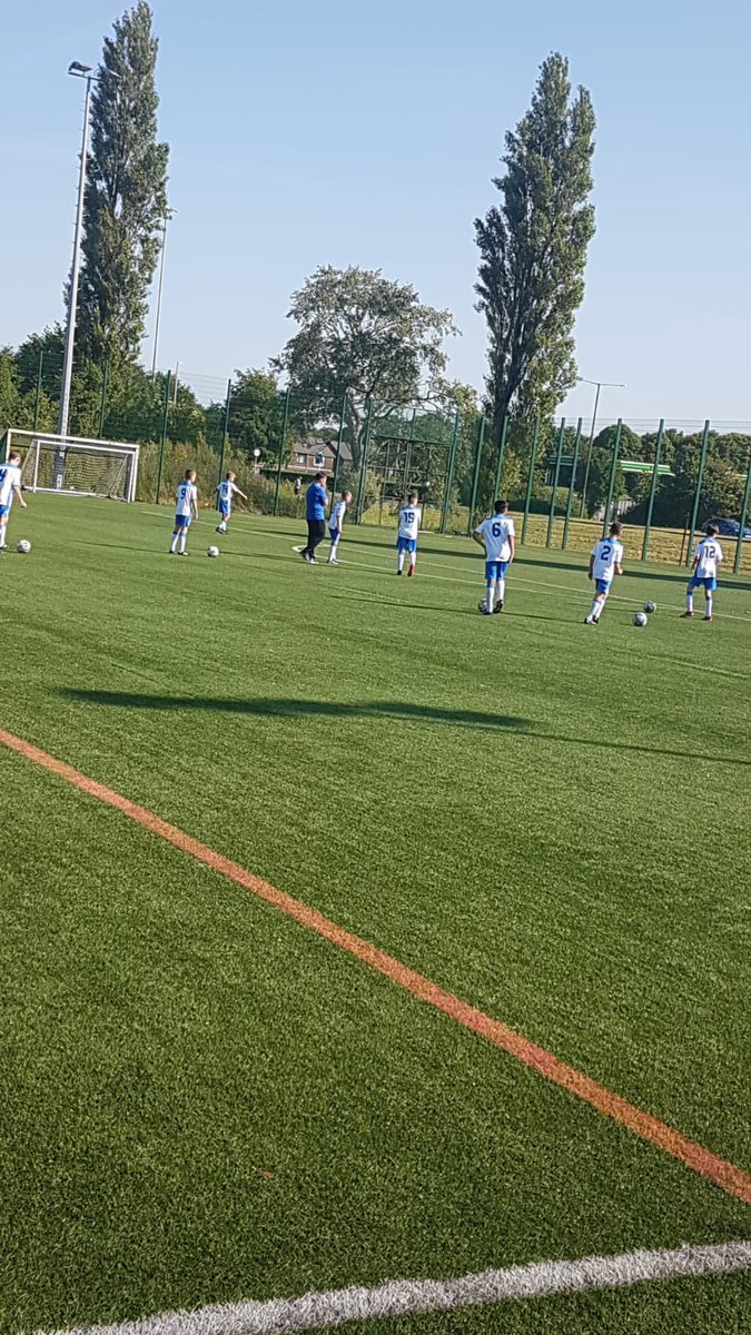 2nd game in the @jmosportspark u13 summer yesterday 
Lovely early kick off to start the day! 
Getting used to the big pitch slowly now.
Thanks to @jmosportspark the referee and our opponents for a good morning of grassroots football. 

#UPTHEKPR